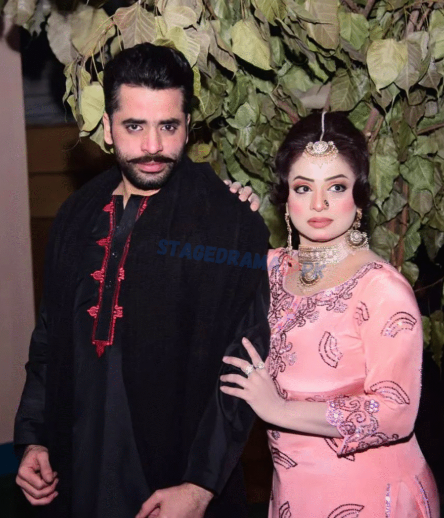 saqi khan with nida chaudhry