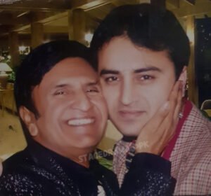 Honey Albela With Father Akhtar Hussain Haji Albela