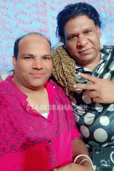 Papu Jawad with Hamid Rangeela