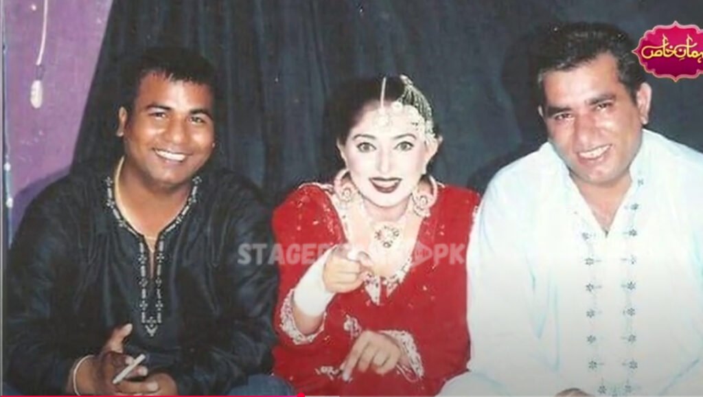 Tahir Anjum with Nasir Chinyoti and Rubi Anam