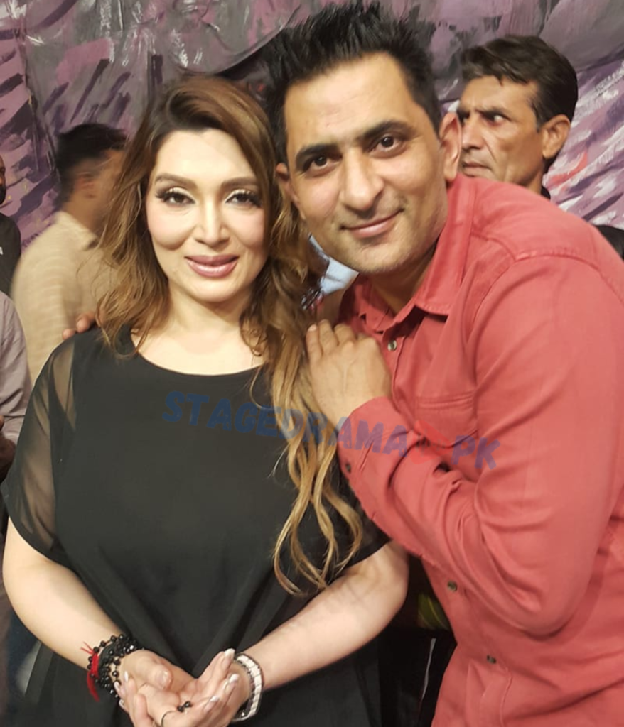 Amjad Rana with khushboo khan