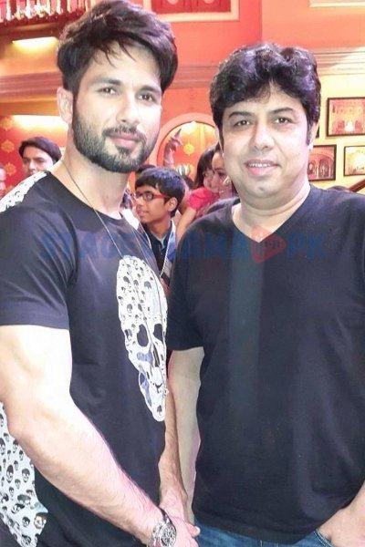 Naseem Vicky with Shahid Kapoor Indian actor