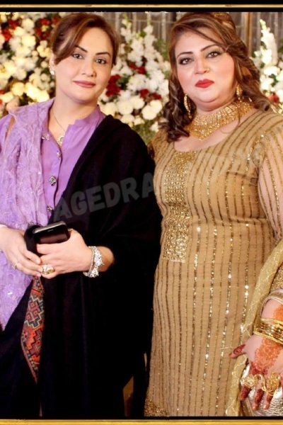 Rukhsar with Nargis Pakistani film actress