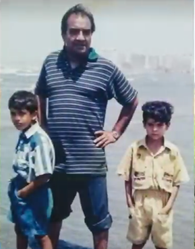 Javed Hassan with sons